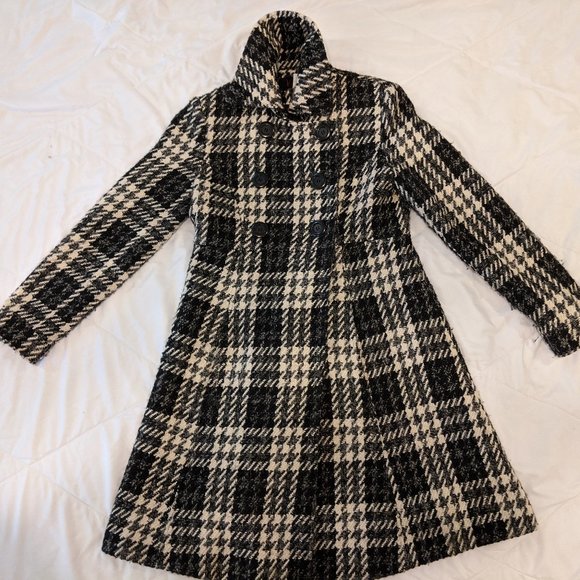 Victoria's Secret Jackets & Blazers - Black/White Checker Victoria's Secret Wool Jacket